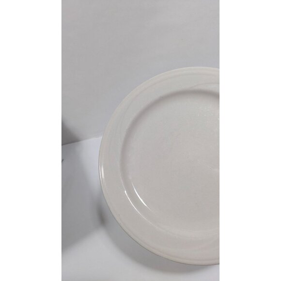 Syracuse China Cascade Flint Plate 9.75" White Glossy Vintage Dinnerware - Picture 2 of 9